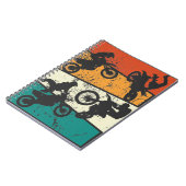 ヴィンテージオフロードエンデューロモトクロスバイク ノートブック (左側)