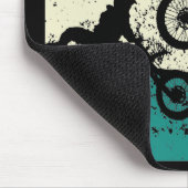 ヴィンテージオフロードエンデューロモトクロスバイク マウスパッド (コーナー)