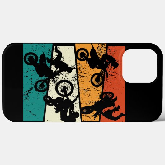 ヴィンテージオフロードエンデューロモトクロスバイク Case-Mate iPhoneケース (裏面 (横))