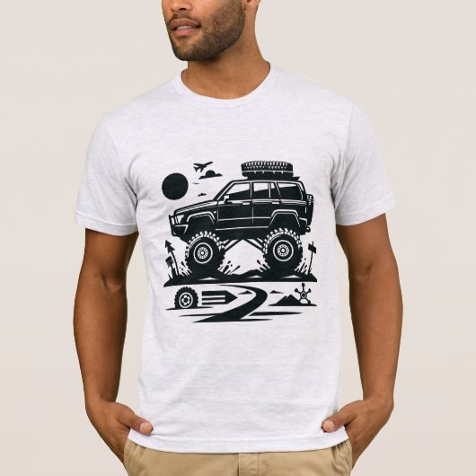 ヴィンテージオフロード車 Tシャツ (正面)