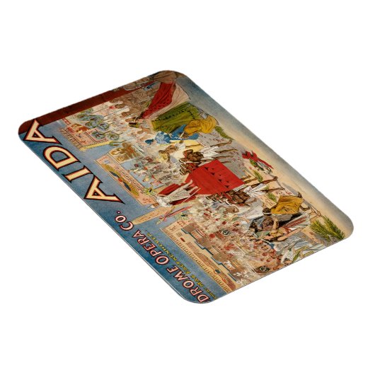 ヴィンテージオペラアイダアートワーク マグネット (右側)