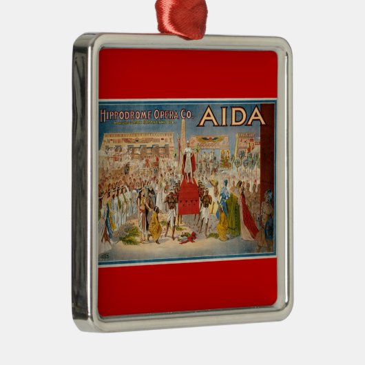 ヴィンテージオペラアイダアートワーク メタルオーナメント (右)