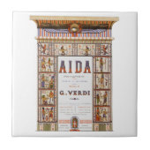 ヴィンテージオペラミュージック、エジプトのアイダ（Aida）by ヴェルディ タイル (正面)