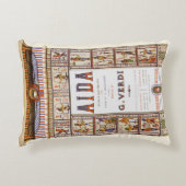 ヴィンテージオペラ音楽,エジプトアイダバイヴェルディ アクセントクッション (正面)