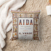 ヴィンテージオペラ音楽,エジプトアイダバイヴェルディ クッション (ブランケット)