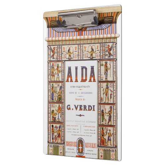 ヴィンテージオペラ音楽,エジプトアイダバイヴェルディ クリップボード (左)