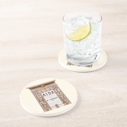 ヴィンテージオペラ音楽，エジプトアイダバイヴェルディ コースター (側面)