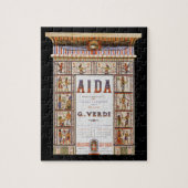 ヴィンテージオペラ音楽，エジプトアイダバイヴェルディ ジグソーパズル (縦)
