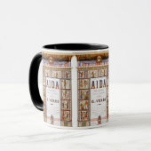 ヴィンテージオペラ音楽，エジプトアイダバイヴェルディ マグカップ (正面左)