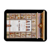 ヴィンテージオペラ音楽,エジプトアイダバイヴェルディ マグネット (横)