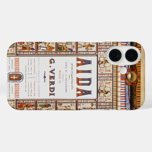 ヴィンテージオペラ音楽,エジプトアイダバイヴェルディ Case-Mate iPhoneケース (裏面 (横))