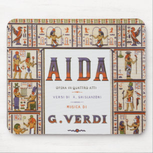 ヴィンテージオペラ音楽、Verdi著エジプト人Aida マウスパッド