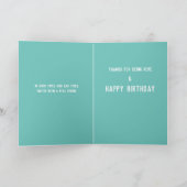 ヴィンテージオランウータンの木 – ハッピーバースデー カード (内部)