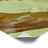 ヴィンテージオランウータンの木 –  ポスター (コーナー)