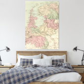 ヴィンテージオランダの地図（1873年） キャンバスプリント (インサイチュ (寝室))