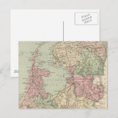 ヴィンテージオランダの地図(1873年) ポストカード (正面/裏面)