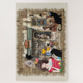 ヴィンテージオランダアーティスト&グラフィモダンックス ジグソーパズル (縦)