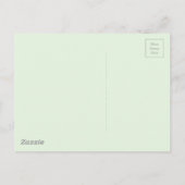 ヴィンテージオランダアート:白と赤のチューリップポストカード ポストカード (裏面)