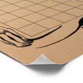 ヴィンテージオランダカレンダーバ空白のリズ ポスター (角)