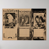 ヴィンテージオランダカレンダーバ空白のリズ ポスター (正面)