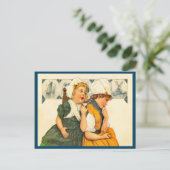 ヴィンテージオランダガールズアットホーム ポストカード (スタンド正面)