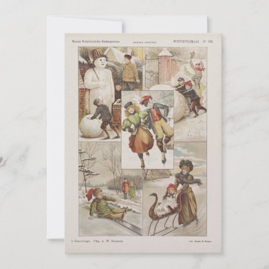 ヴィンテージオランダクリスマスカード (正面)