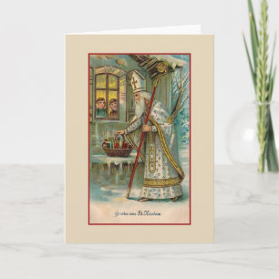 ヴィンテージオランダセントニコラスクリスマスカード シーズンカード