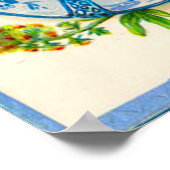 ヴィンテージオランダデザイン, 1905花と女の子 ポスター (角)