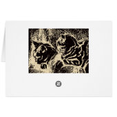 ヴィンテージオランダファインアート-二匹の眠り猫 (裏面横)