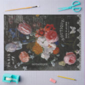 ヴィンテージオランダフローラエフェメラデクページ 薄葉紙 (クラフト)