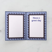 ヴィンテージオランダブルーデルフトタイルデザイン カード (内部)