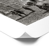 ヴィンテージオランダプリントライデンメイン通り ポスター (角)