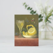 ヴィンテージオランダレモンドリンクスチルライフ ポストカード (スタンド正面)