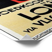 ヴィンテージオランダレールフェリーポスター ポスター (角)