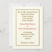 ヴィンテージオランダー花結婚式招待状 招待状 (裏面)