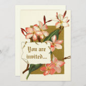 ヴィンテージオランダー花結婚式招待状 招待状 (正面/裏面)