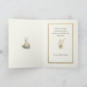 ヴィンテージオランダ女の子とイースター春ヨンクイル シーズンカード (内部)