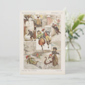 ヴィンテージオランダ氷スケートで滑るクリスマスカード， c. 1900s (スタンド正面)