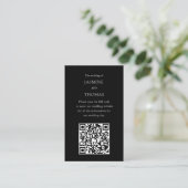 ヴィンテージオランダ結婚フローラのwebサイトqrコード 名刺 (スタンド正面)