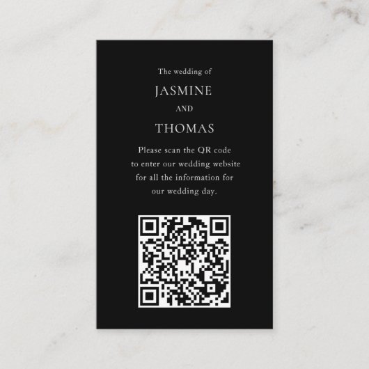 ヴィンテージオランダ結婚フローラのwebサイトqrコード 名刺 (正面)