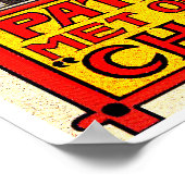 ヴィンテージオランダ自転車ポスタープリント ポスター (角)