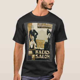 ヴィンテージオランダ1920s無線サロン tシャツ