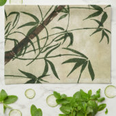 ヴィンテージオリエンタルバンブ1 キッチンタオル (折り畳み)