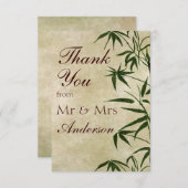 ヴィンテージオリエンタルバンブ1 サンキューカード (正面/裏面)