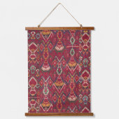 ヴィンテージオリエンタルペルシアウズベキスタンスブハラ 吊り下げ型タペストリー (正面)