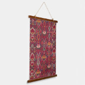 ヴィンテージオリエンタルペルシアウズベキスタンスブハラ 吊り下げ型タペストリー (傾斜あり)