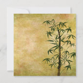 ヴィンテージオリエンタル結婚バンブ2 招待状 (裏面)