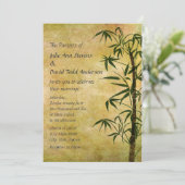 ヴィンテージオリエンタル結婚バンブ2 招待状 (スタンド正面)