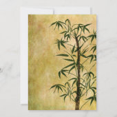 ヴィンテージオリエンタル結婚バンブ2 招待状 (裏面)