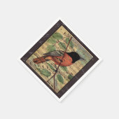 ヴィンテージオリオール・オン・ミュージック スタンダードカクテルナプキン (角)